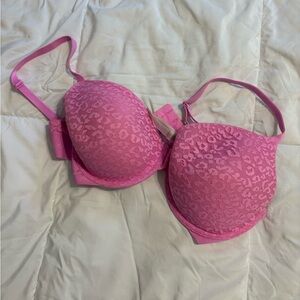 PINK Victoria's Secret Bright Pink Lace Bra